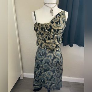 Roberto Cavalli Just Cavalli asymmetrical cocktail midi dress